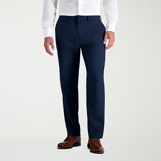 Haggar JMH Tailored Prominent Twill Mens Stretch Fabric Modern Fit Flat Front Suit Pant