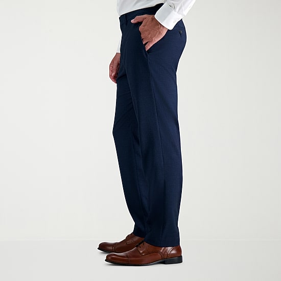 Haggar JMH Tailored Prominent Twill Mens Stretch Fabric Modern Fit Flat Front Suit Pant