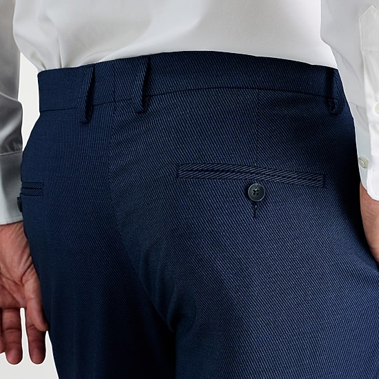 Haggar JMH Tailored Prominent Twill Mens Stretch Fabric Modern Fit Flat Front Suit Pant