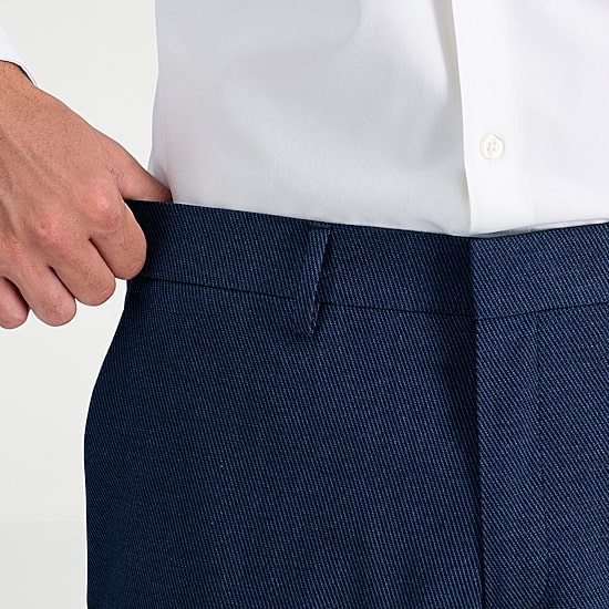 Haggar JMH Tailored Prominent Twill Mens Stretch Fabric Modern Fit Flat Front Suit Pant