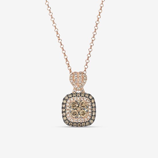 Le Vian® Pendant featuring Chocolate Diamonds® Nude Diamonds™ set in 14K Strawberry Gold®