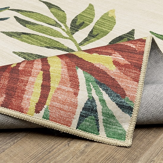 Covington Home Florentina Tropical Floral Indoor Outdoor Rectangular Area Rug