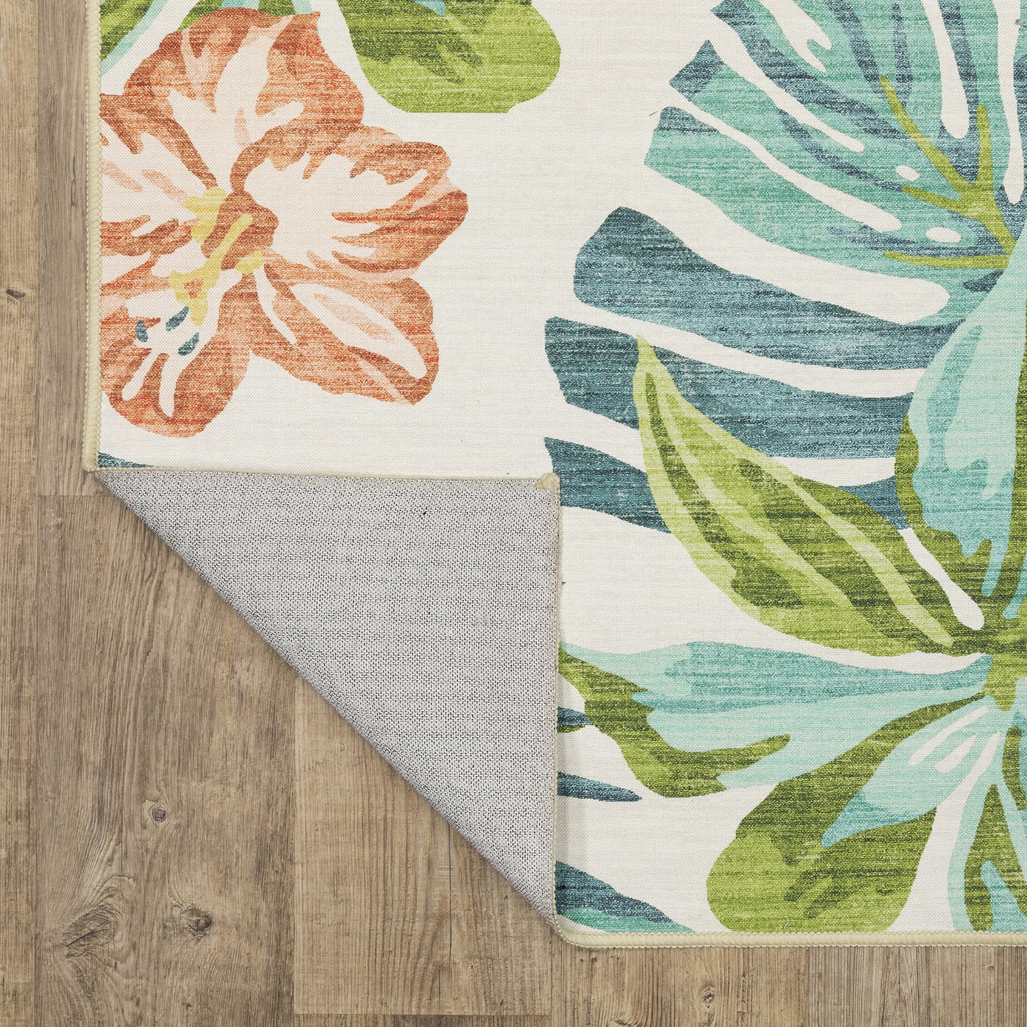Covington Home Florentina Tropical Flamingo 42"X66" Indoor Outdoor Rectangular Accent Rug