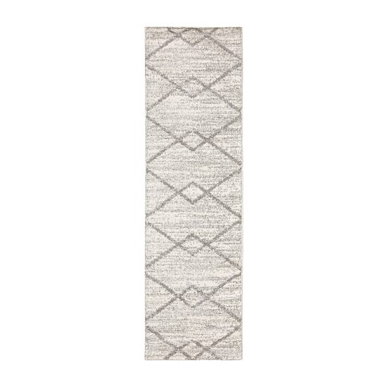 Covington Home Vienna Geometric Diamonds 27"X90" Indoor Rectangular Runner
