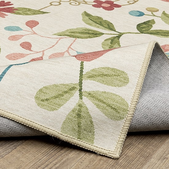 Covington Home Florentina Botanical Bird Cages Indoor Outdoor Rectangular Area Rug