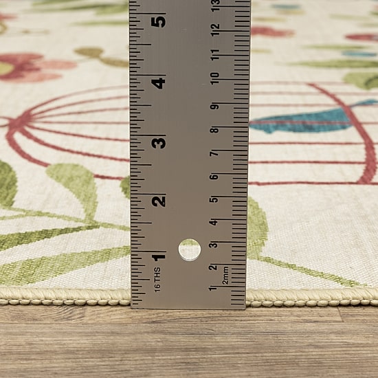 Covington Home Florentina Botanical Bird Cages Indoor Outdoor Rectangular Area Rug
