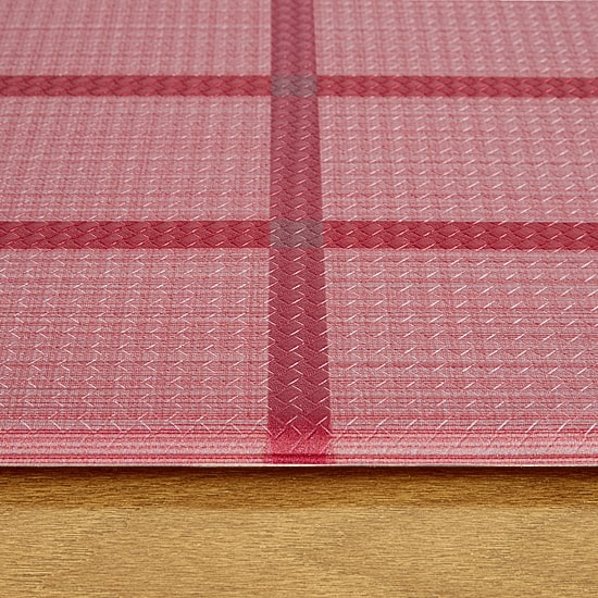 Town And Country Windowpane Stripe 18" X 39" Indoor Rectangular Kitchen Mat