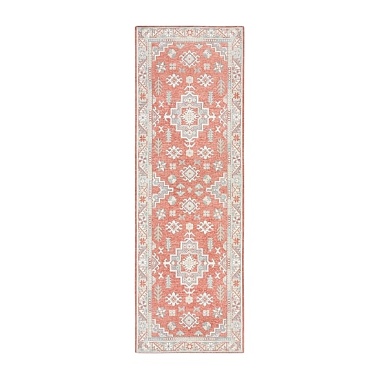 Town And Country Livie Medallion Washable 24" X 72" Indoor Rectangular Runner