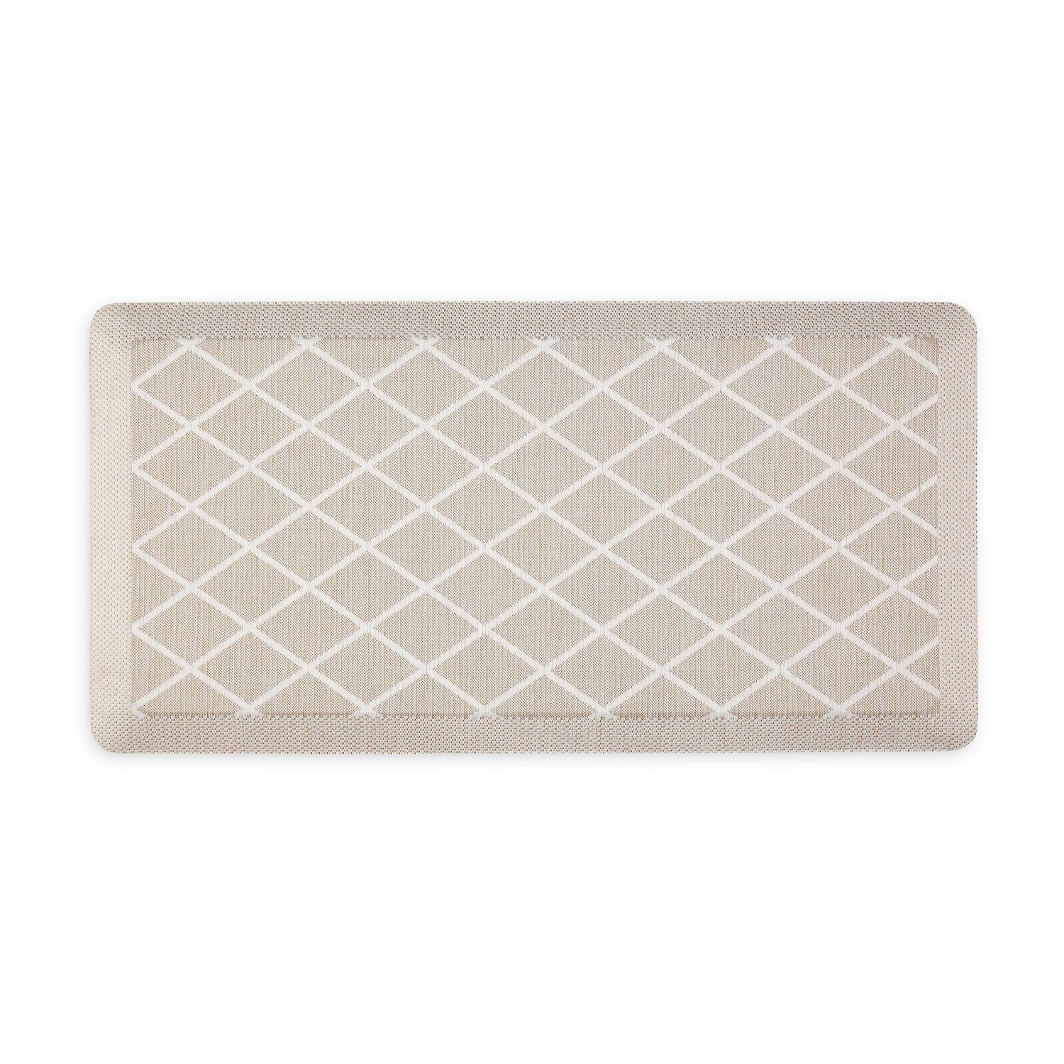 Martha Stewart Miles Air Diamond Indoor Rectangular Kitchen Mat