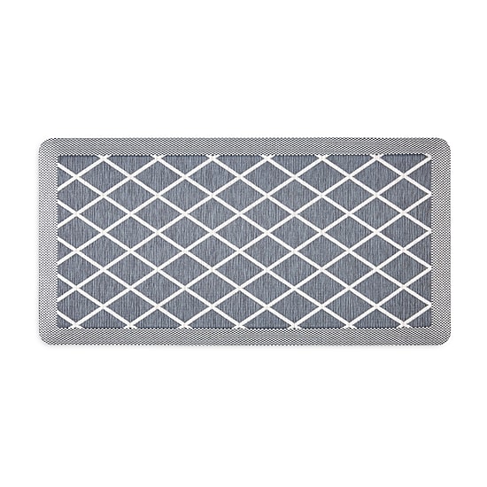 Martha Stewart Miles Air Diamond Indoor Rectangular Kitchen Mat