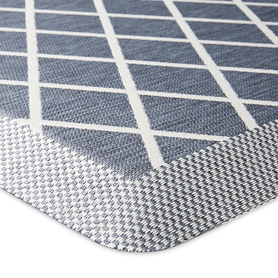 Martha Stewart Miles Air Diamond Indoor Rectangular Kitchen Mat