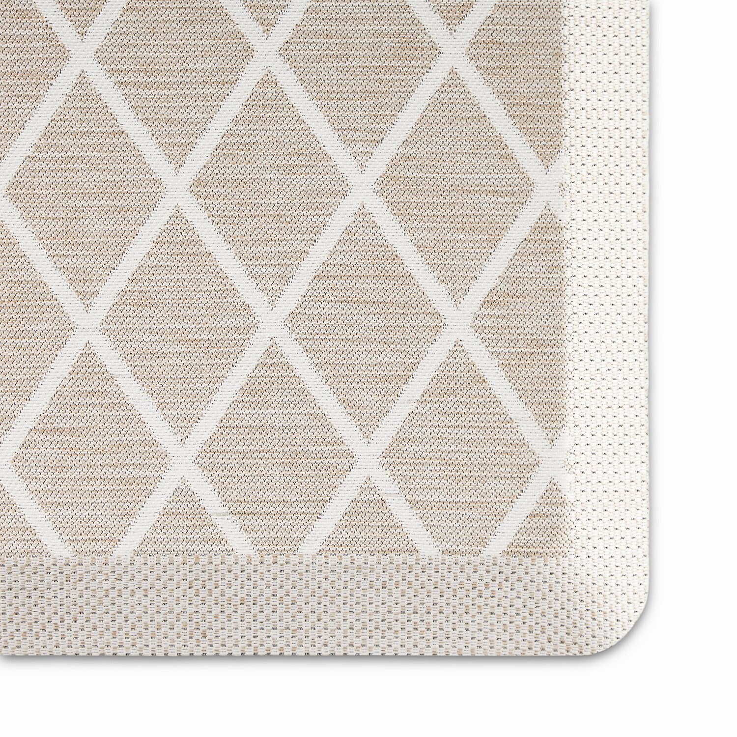 Martha Stewart Miles Air Diamond Indoor Rectangular Kitchen Mat
