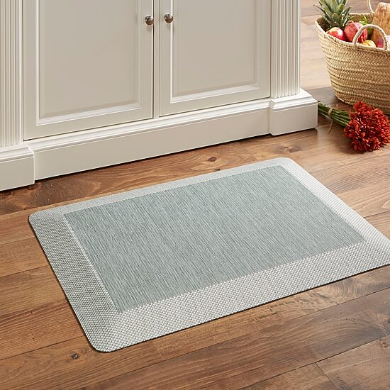 Martha Stewart Mira Air Solid Indoor Rectangular Kitchen Mat