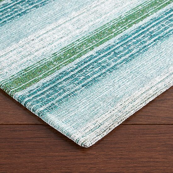 Martha Stewart Ticking Air 20" X 36" Stripe Indoor Rectangular Kitchen Mat