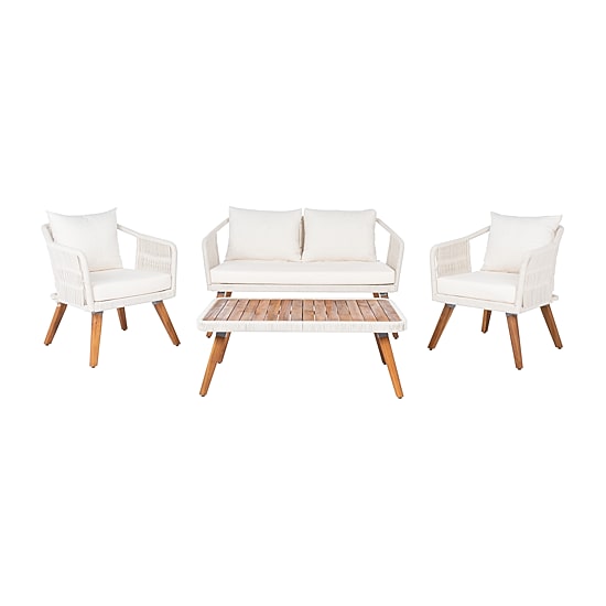 Safavieh Raldin Patio Collection 4-pc. Conversation Set Weather Resistant