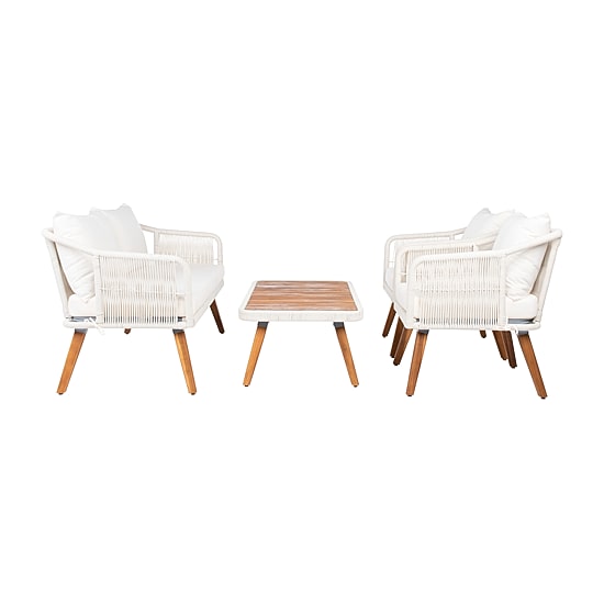 Safavieh Raldin Patio Collection 4-pc. Conversation Set Weather Resistant