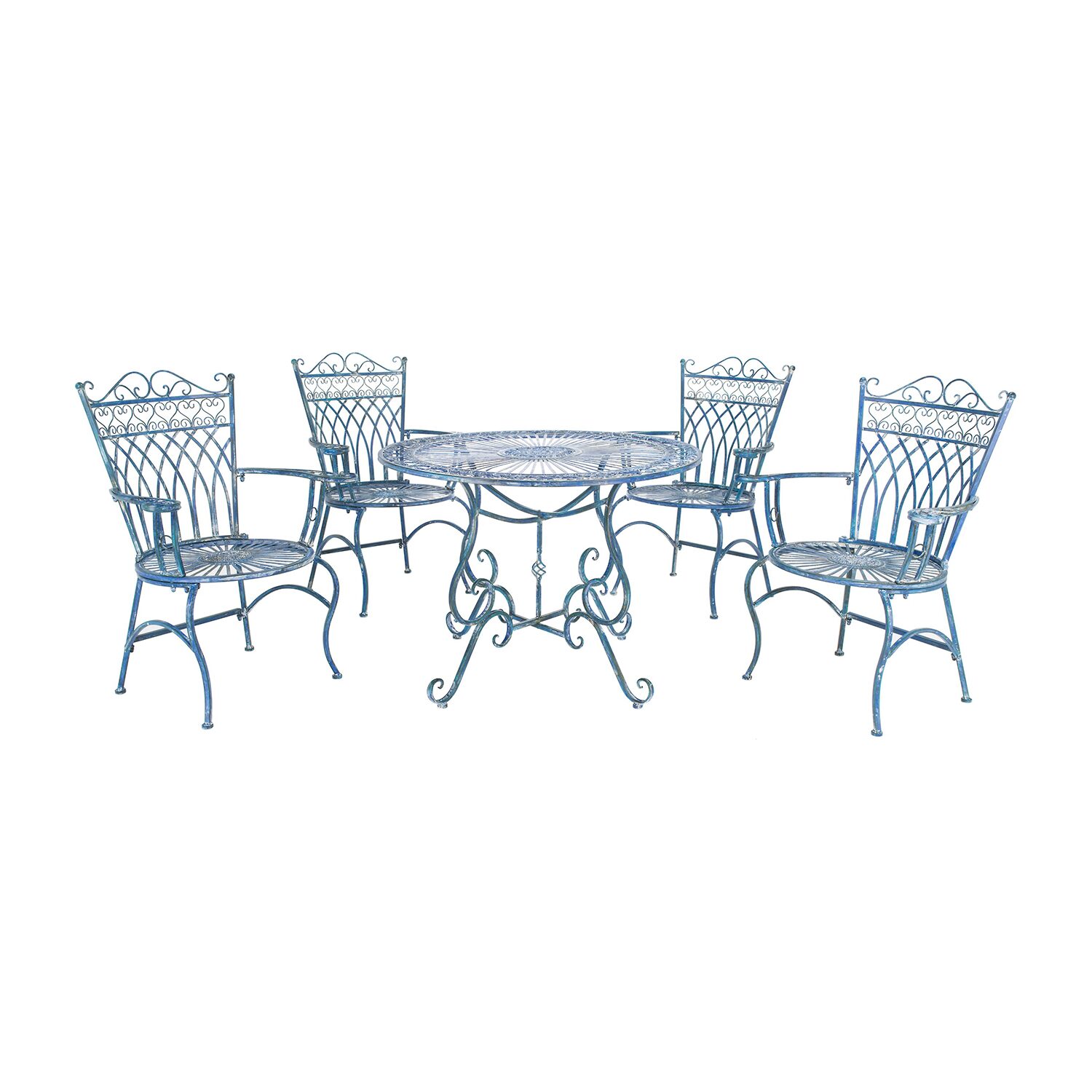 Safavieh Thessaly Patio Collection 5-pc. Weather Resistant Round Dining Set