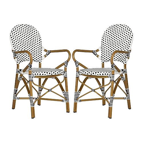 Dario Outdoor Stacking Arm Chair -Set of 2