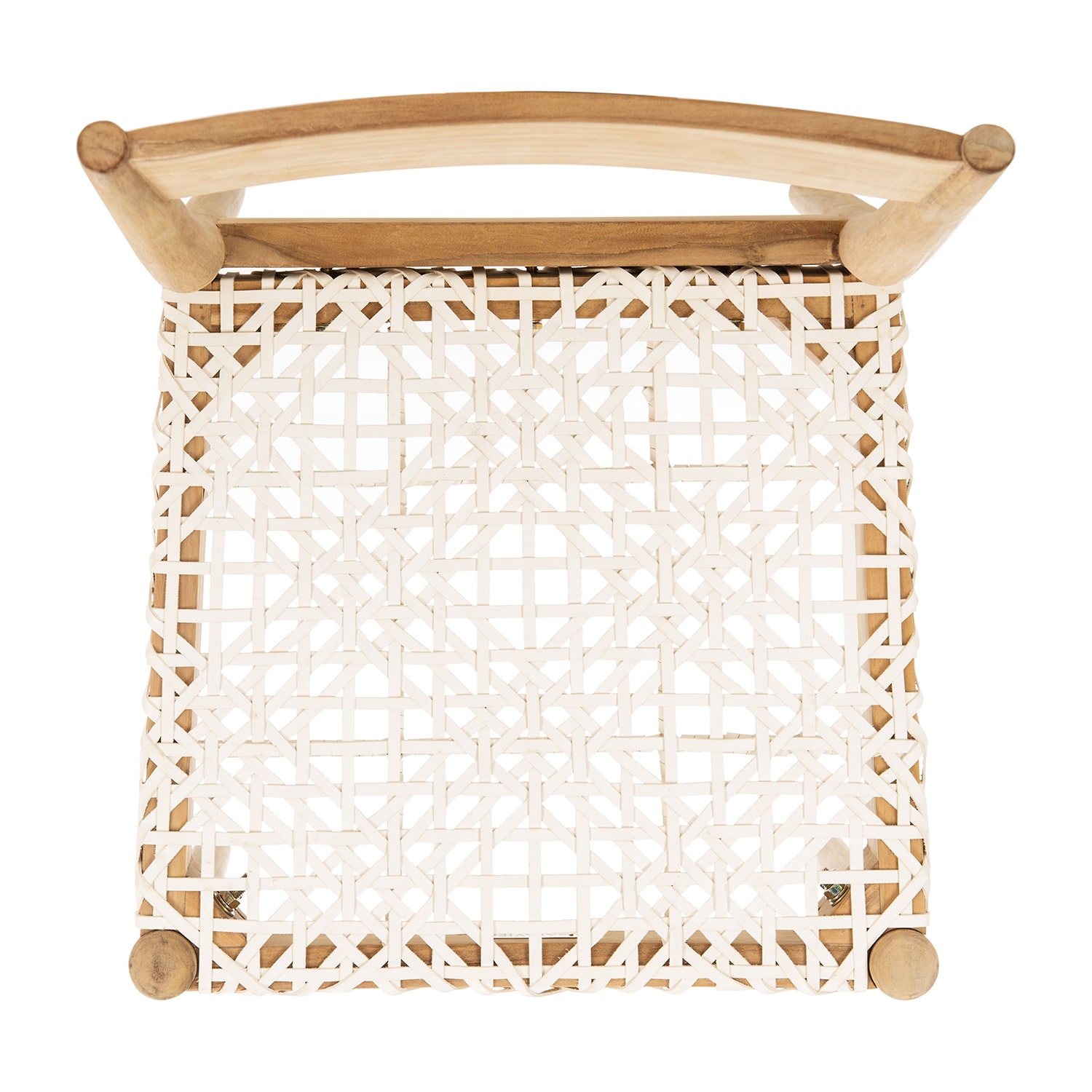 Pranit Dining Chair with Woven Leather Seat - Set of 2