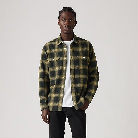 Levi's® Mens Long Sleeve Relaxed Fit Flannel Shirt