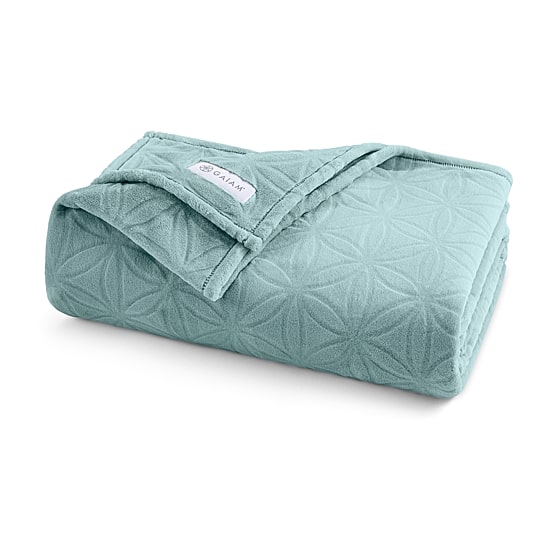 Gaiam Velvetloft Plush Lightweight Blanket