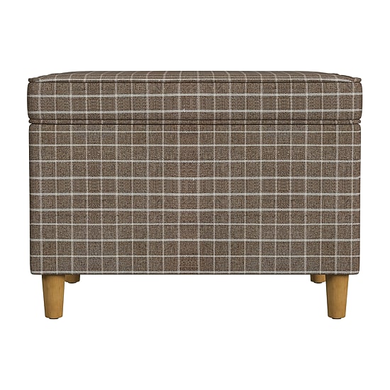 Kinfine Homepop Dinah Hinged Lid Ottoman