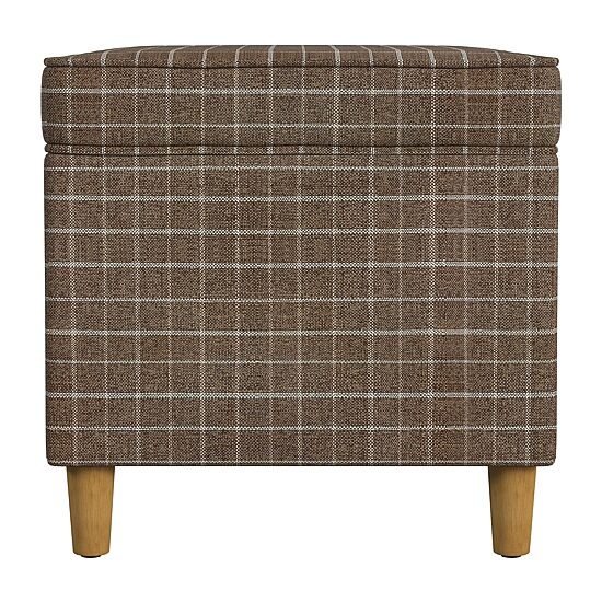 Kinfine Homepop Dinah Hinged Lid Ottoman