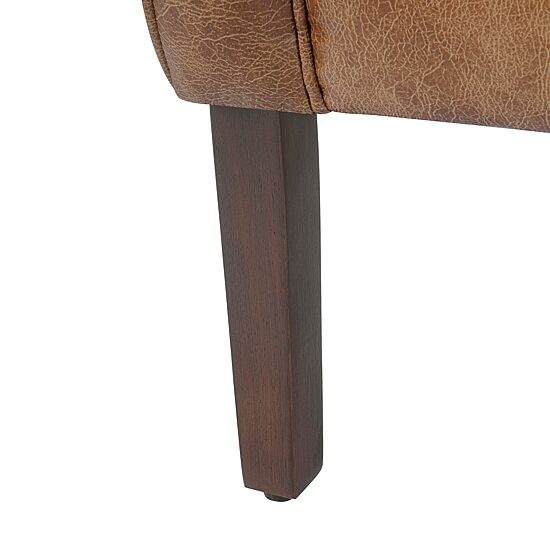 Kinfine Homepop 4 Legs Accent Chairs in Faux Leather