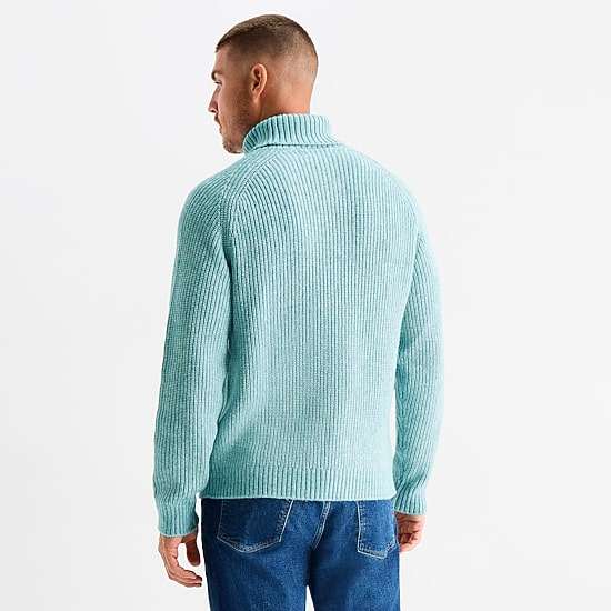 mutual weave Mens Turtleneck Long Sleeve Pullover Sweater