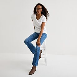 V Neck White Tops - Women | JCPenney