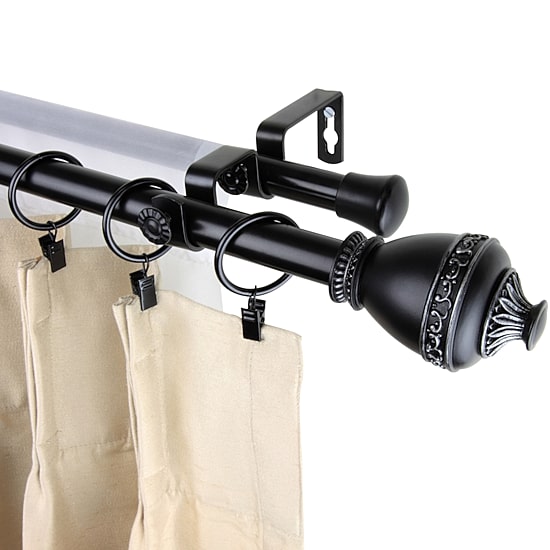 Rod Desyne Amelie 13/16" Double Adjustable Curtain Rod