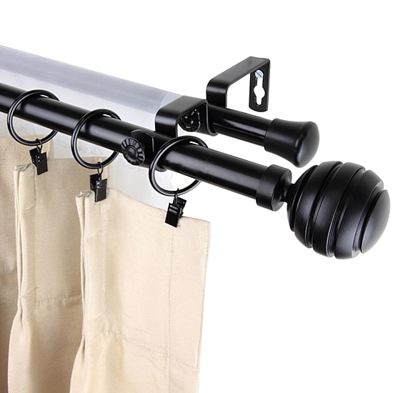 Rod Desyne Poise 13/16" Double Adjustable Curtain Rod