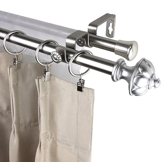Rod Desyne Sierra 13/16" Double Adjustable Curtain Rod