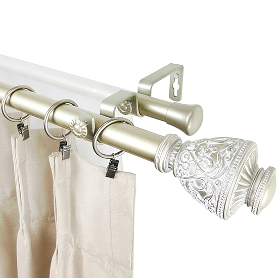 Rod Desyne Veda 1" Double Adjustable Curtain Rod