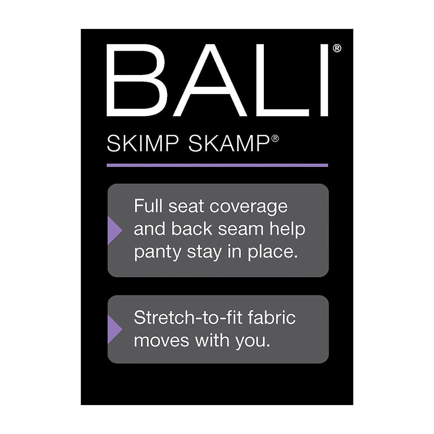 Bali Skimp Skamp Womens Cooling 3 Pack Brief Panty A633