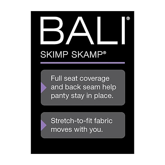 Bali Skimp Skamp Womens Cooling 3 Pack Brief Panty A633