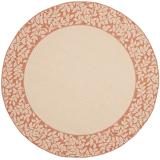 Safavieh Courtyard Collection Chad Oriental Indoor/Outdoor Round Area Rug