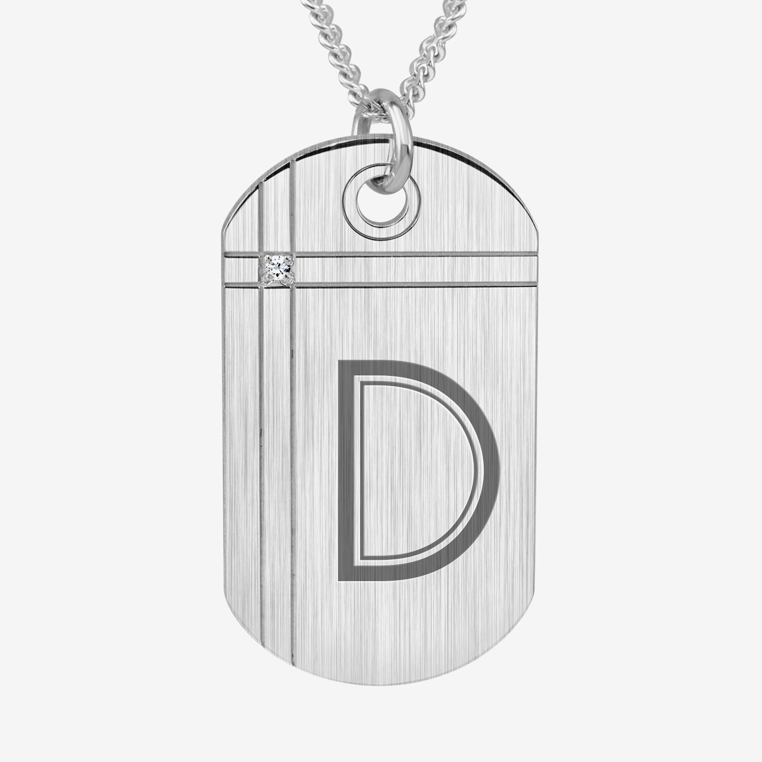 Mens Diamond Accent White Diamond 24K Gold Over Silver 20 Inch Pendant Necklace