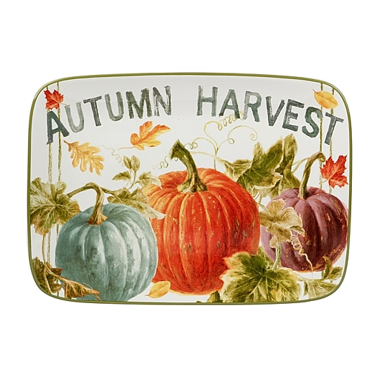 Certified International Autumn Harvest Earthenware Serving Platter