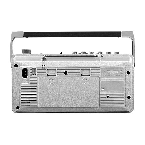 Victrola's Mini Bluetooth Boombox with Cassette Player, Recorder and AM/FM Radio
