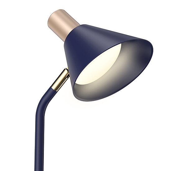 Sheffield Labs 18" James Matte Blue & Gold Led Desk Lamp