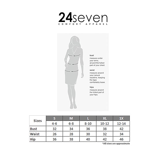 24seven Comfort Apparel Womens Straight Neck Short Sleeve Sheath Dress