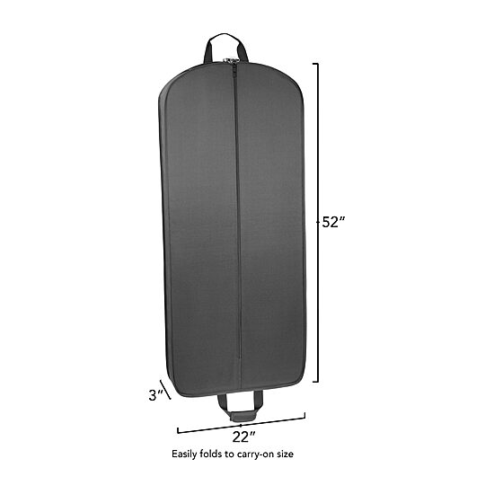 WallyBags 52" Deluxe Travel Garment Bag With Two Pockets