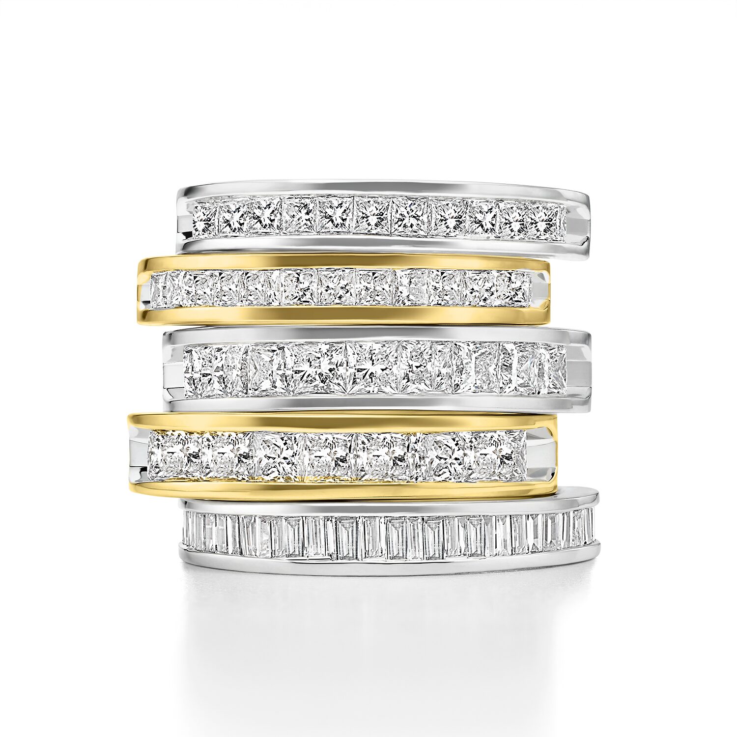 (F / Si2) Womens 1/2 CT. T.W. Lab Grown White Diamond 10K Gold Anniversary Band