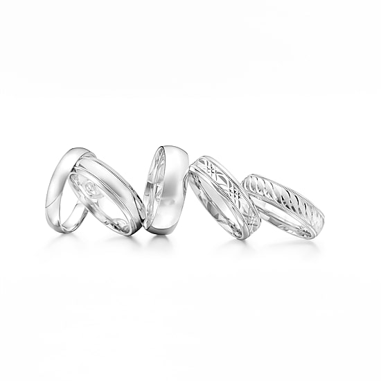  Mens Sterling Silver Wedding Band