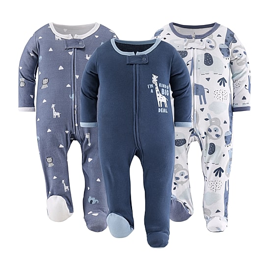 The Peanutshell Blue Safari Baby Boys 3-pc. Sleep and Play