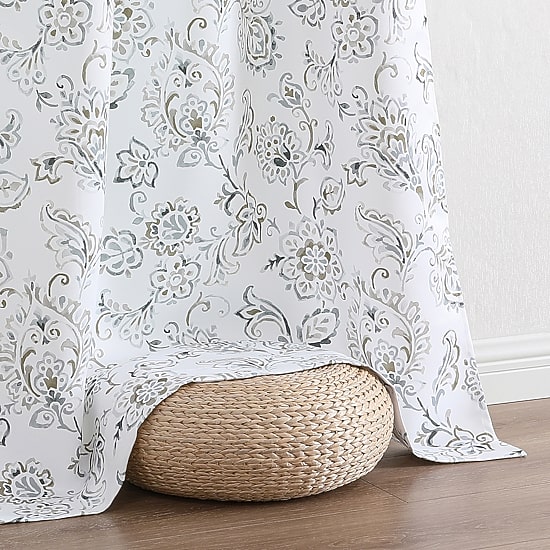 Regal Home Kelvis Printed Grommet Top Energy Saving Blackout Set of 2 Curtain Panel