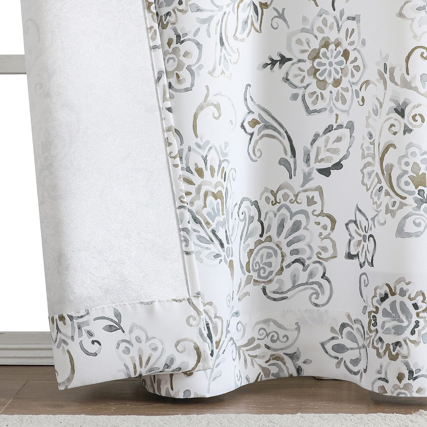 Regal Home Kelvis Printed Grommet Top Energy Saving Blackout Set of 2 Curtain Panel