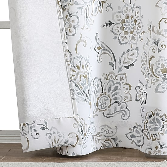 Regal Home Kelvis Printed Grommet Top Energy Saving Blackout Set of 2 Curtain Panel