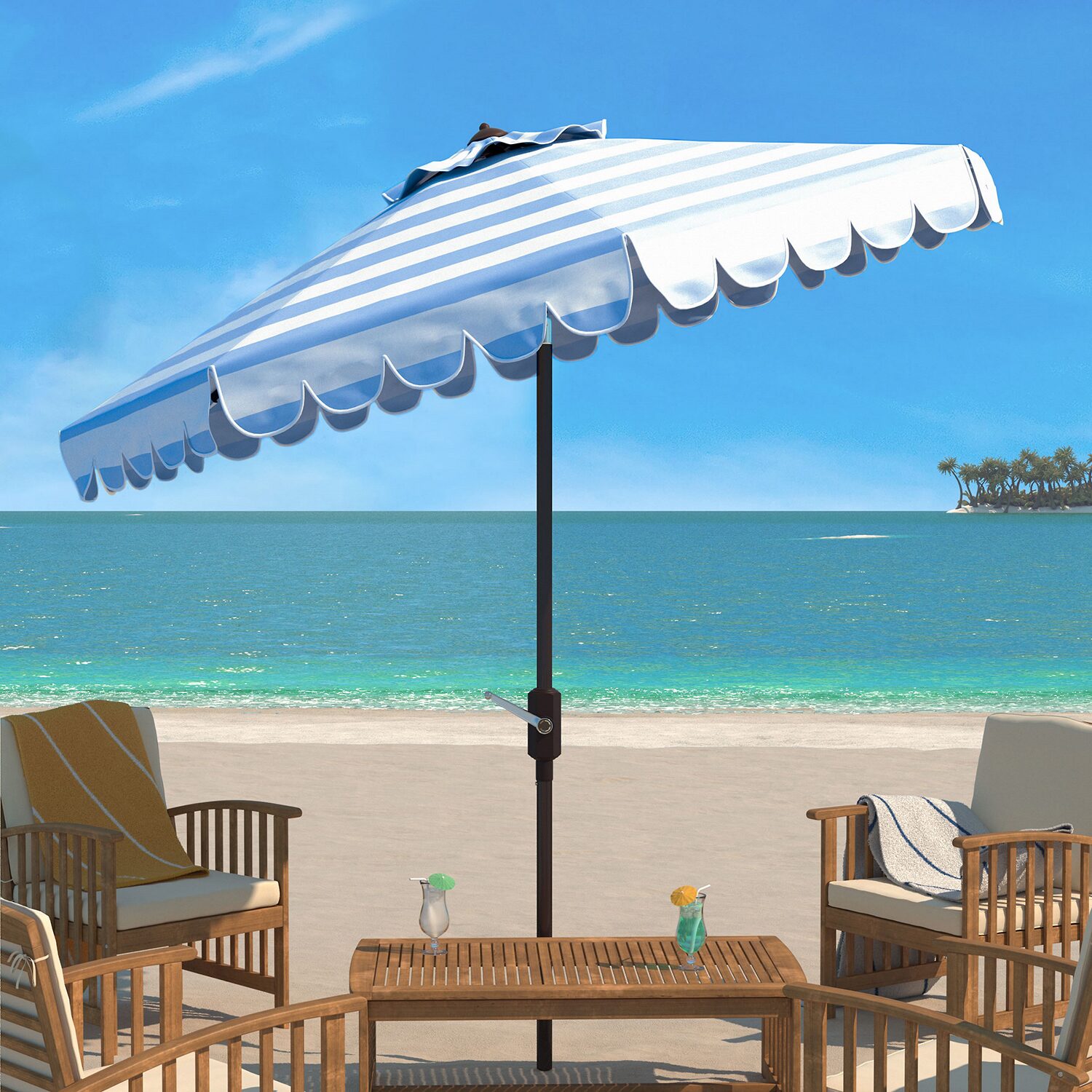 Safavieh Maui Patio Collection Umbrella